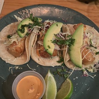 Margaritaville signature dishes Baja Fish Tacos
Blackened Shrimp Tacos
Skirt Steak Plate